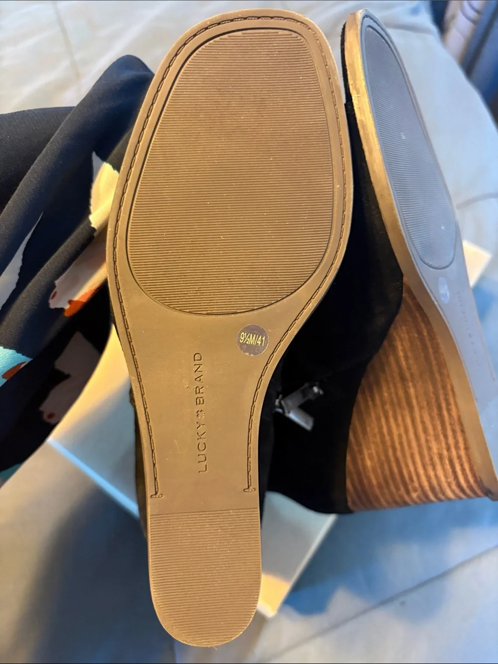 Lucky Brand black suede